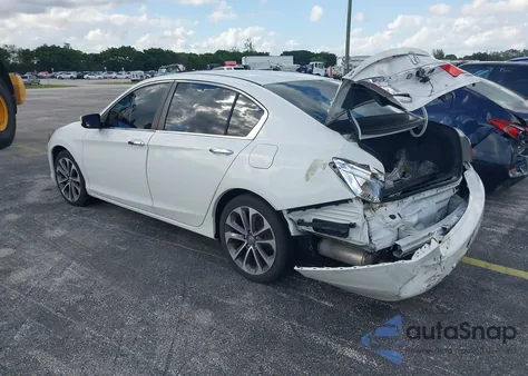 2015 Honda Accord Sport z USA, uszkodzony, nr VIN 1HGCR2F50FA080793